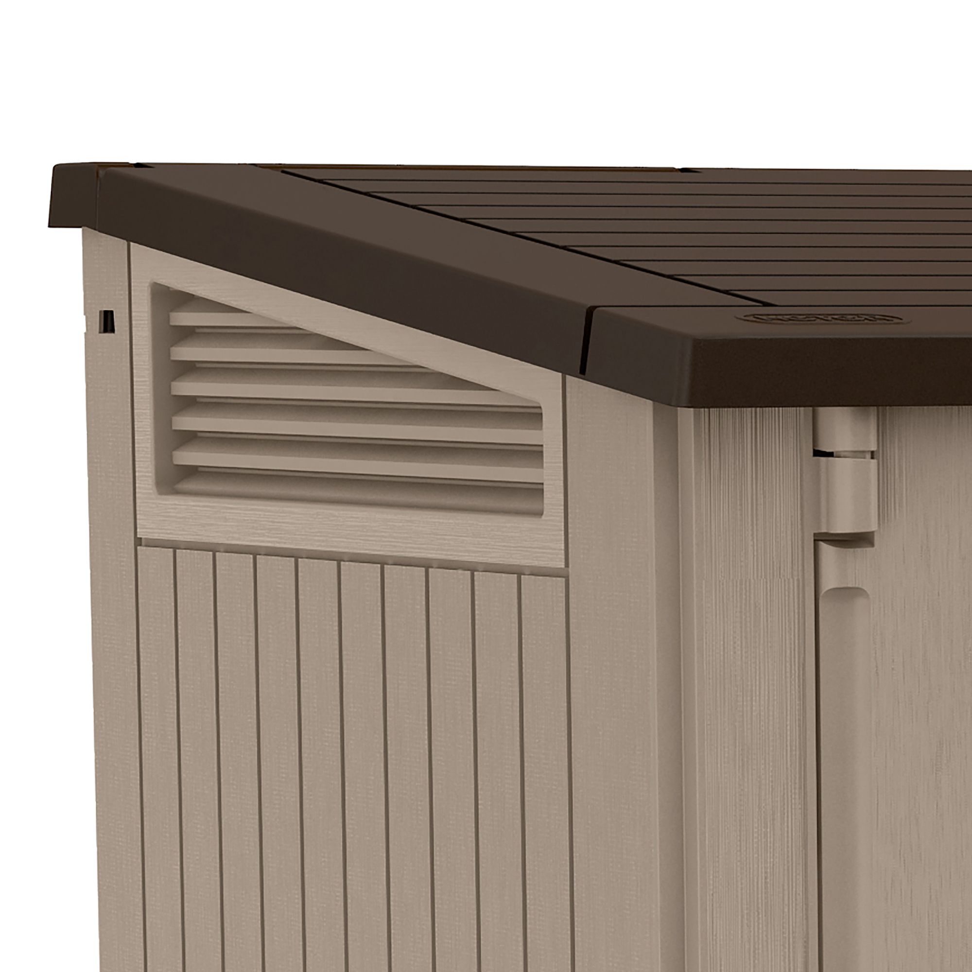 Keter Store It Out Midi 880L Polypropylene Garden storage box - Beige & brown