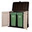 Keter Store It Out Midi Beige & brown Wood effect Plastic Garden storage box 880L
