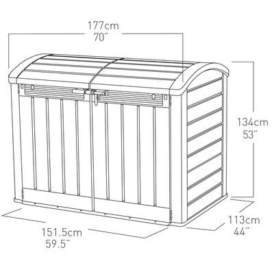 Keter bike storage b&q sale