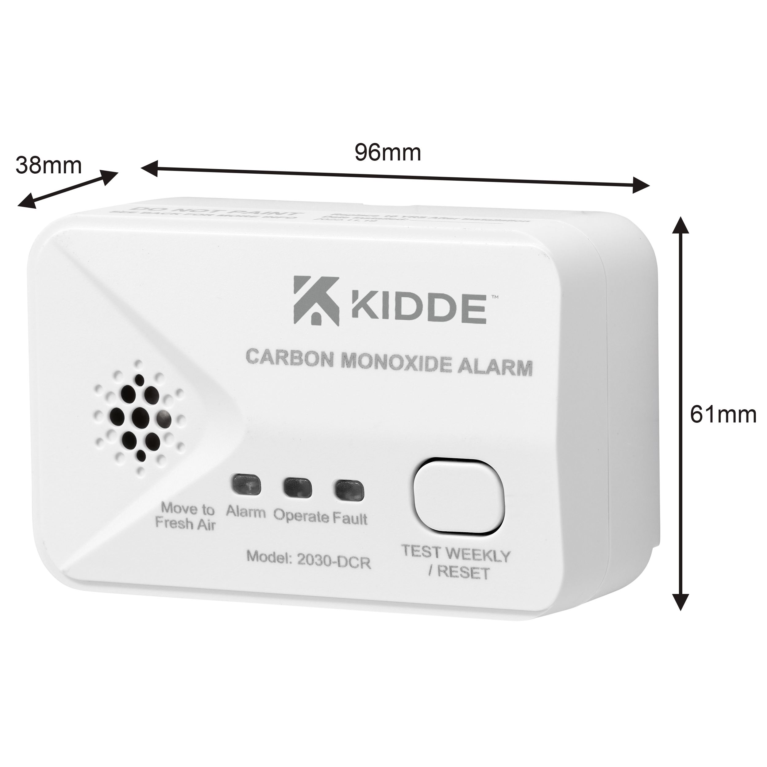 Kidde 2030-DCR Wireless Standalone Carbon monoxide Alarm with Replaceable battery - 4