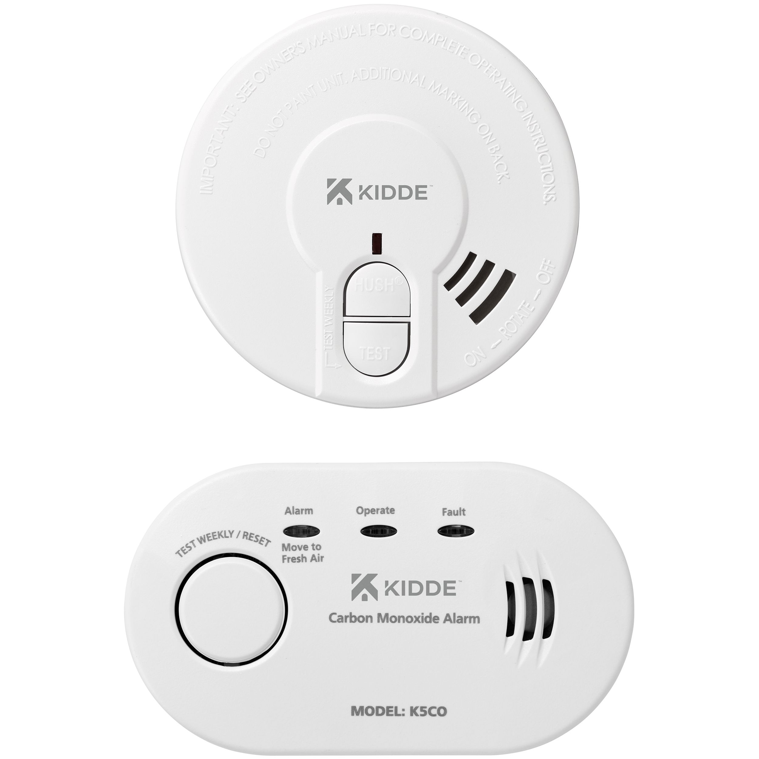 Kidde 29HD / 5CO Standalone Optical & electro-chemical Smoke & carbon monoxide Alarm with Replaceable battery