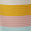 Kids at Home Kids Multicolour Polyester Nestable Storage basket (H)25cm (W)25cm (D)24cm