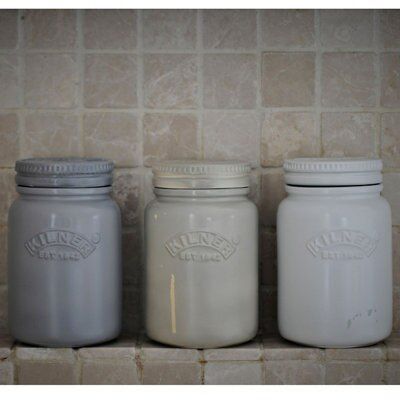 Kilner Pebble grey Storage jar