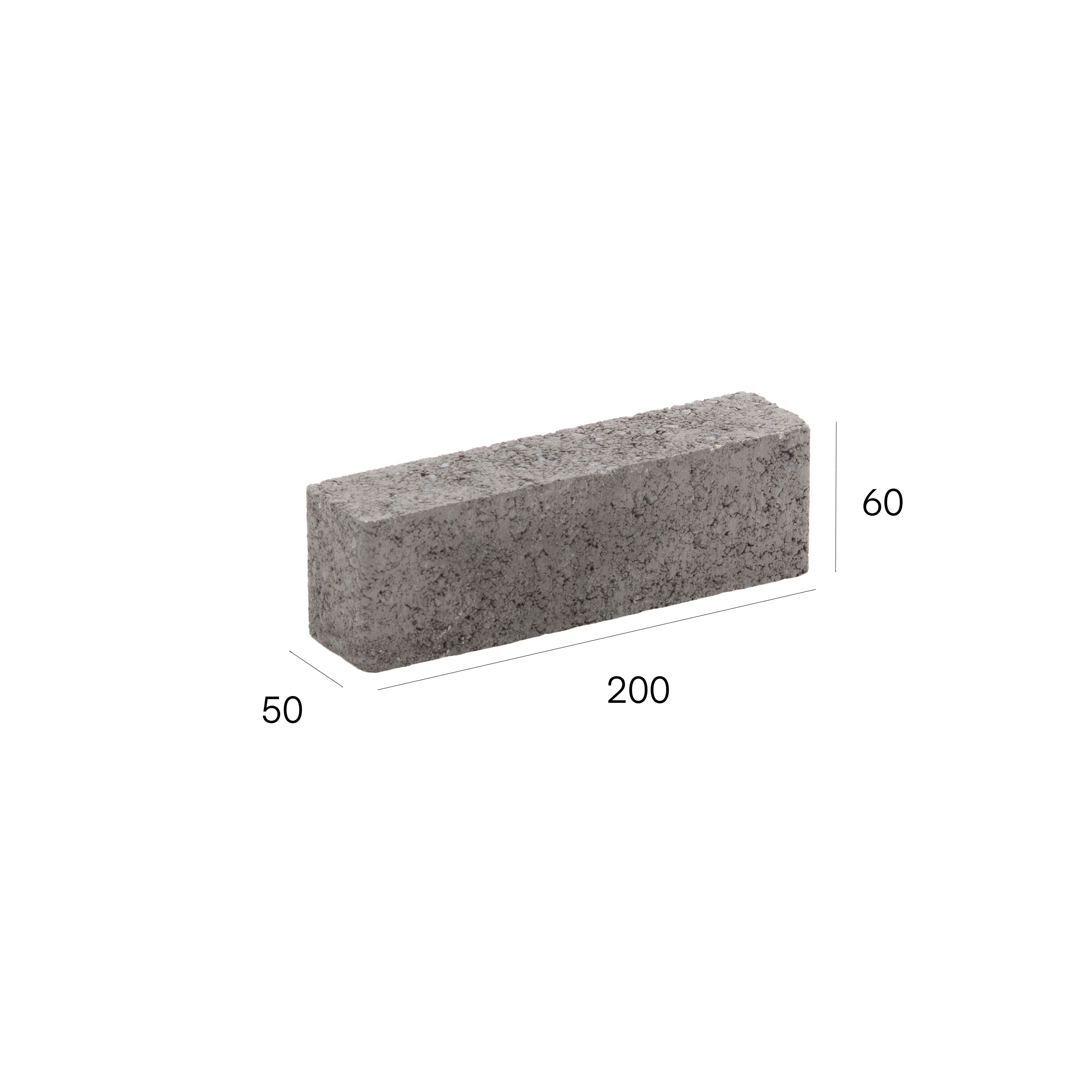 Kilsaran Inish Charcoal Concrete Sett (L)200mm (W)50mm