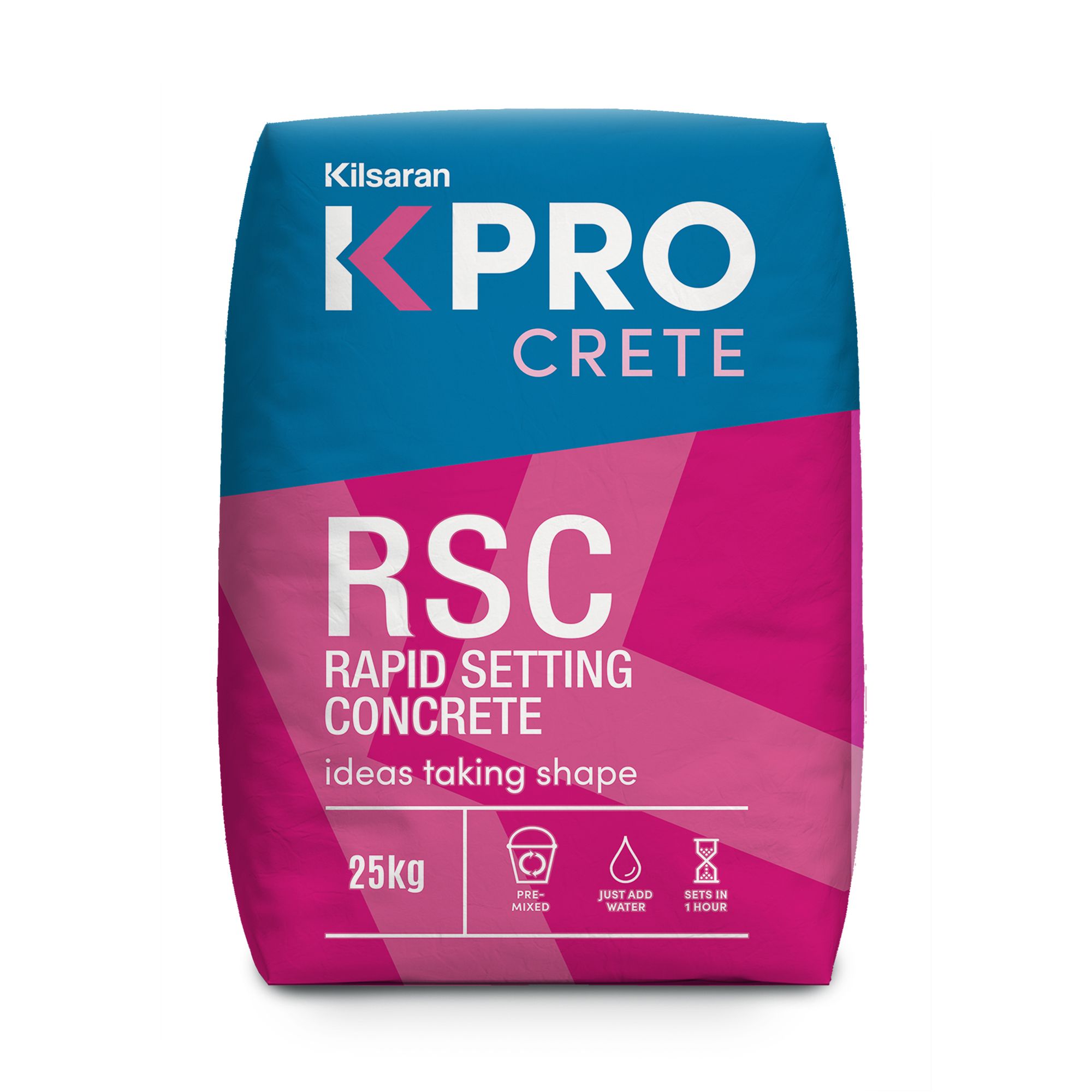 Kilsaran KPRO Crete rapid setting Concrete, 25kg Bag - Requires mixing before use