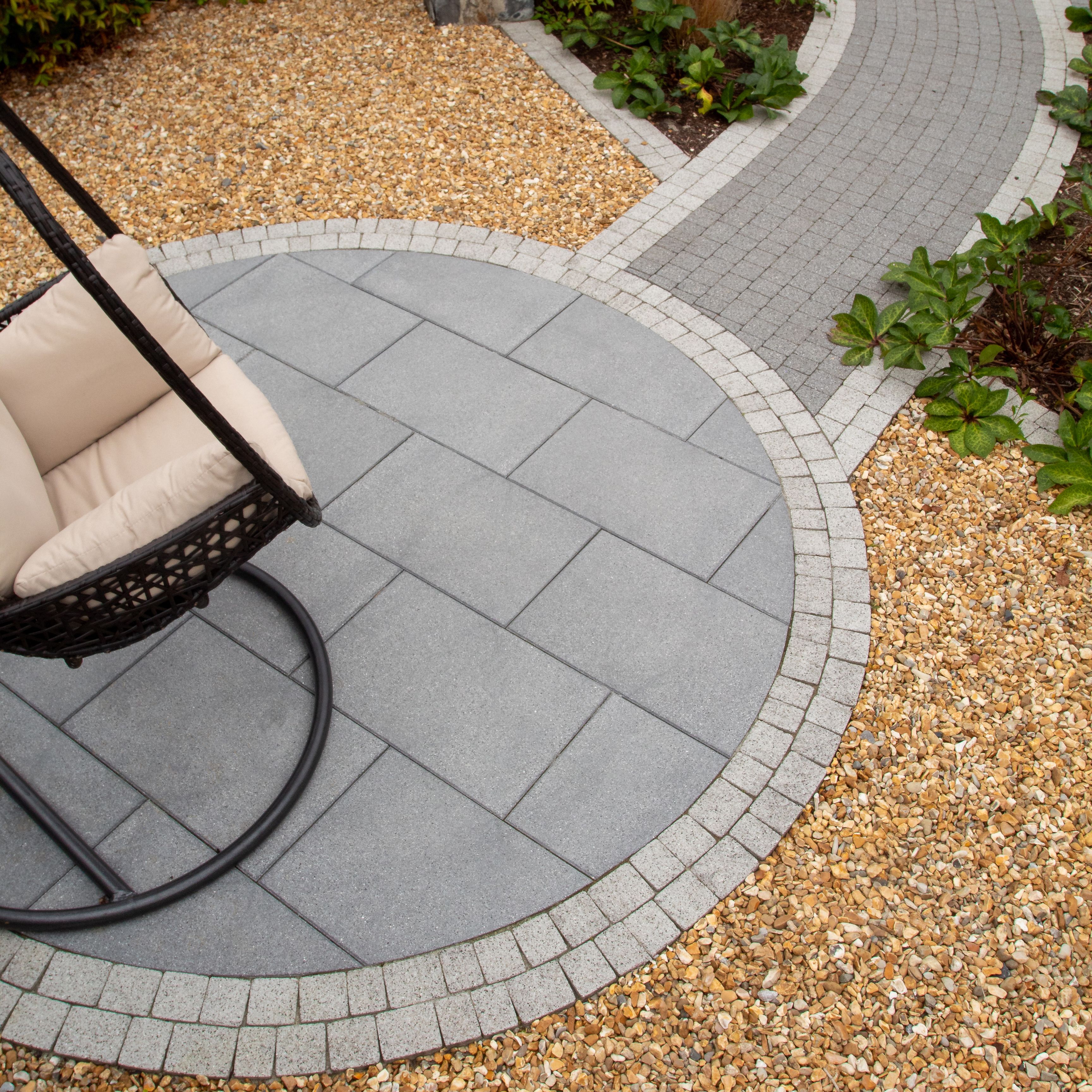 Kilsaran Newgrange Black Granite Paving slab (L)600mm (W)400mm
