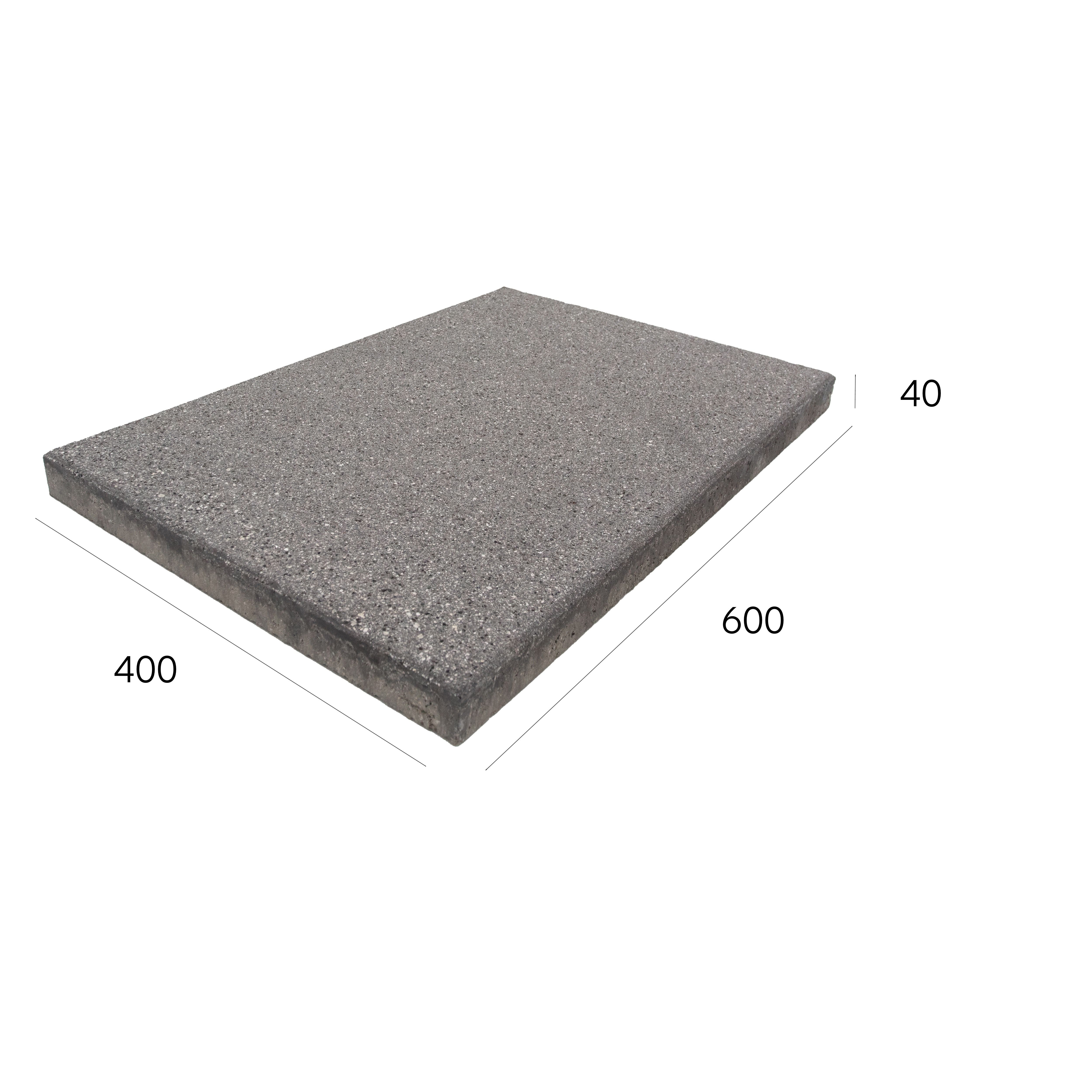 Kilsaran Newgrange Black Granite Paving slab (L)600mm (W)400mm