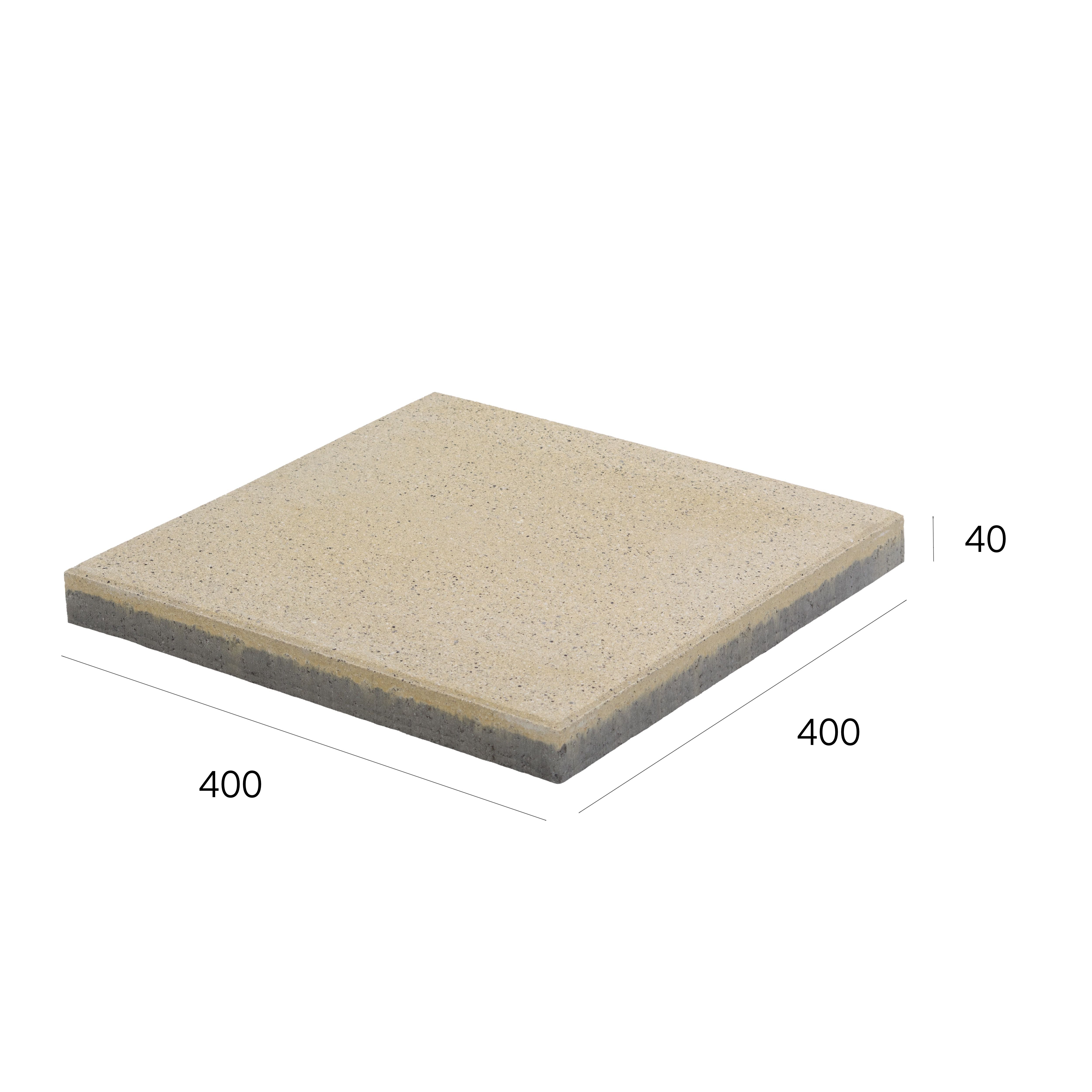 Kilsaran Newgrange Buff Granite Paving slab (L)400mm (W)400mm