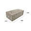 Kilsaran Solid Common Texture Concrete block (L)440mm (W)215mm (H)140mm