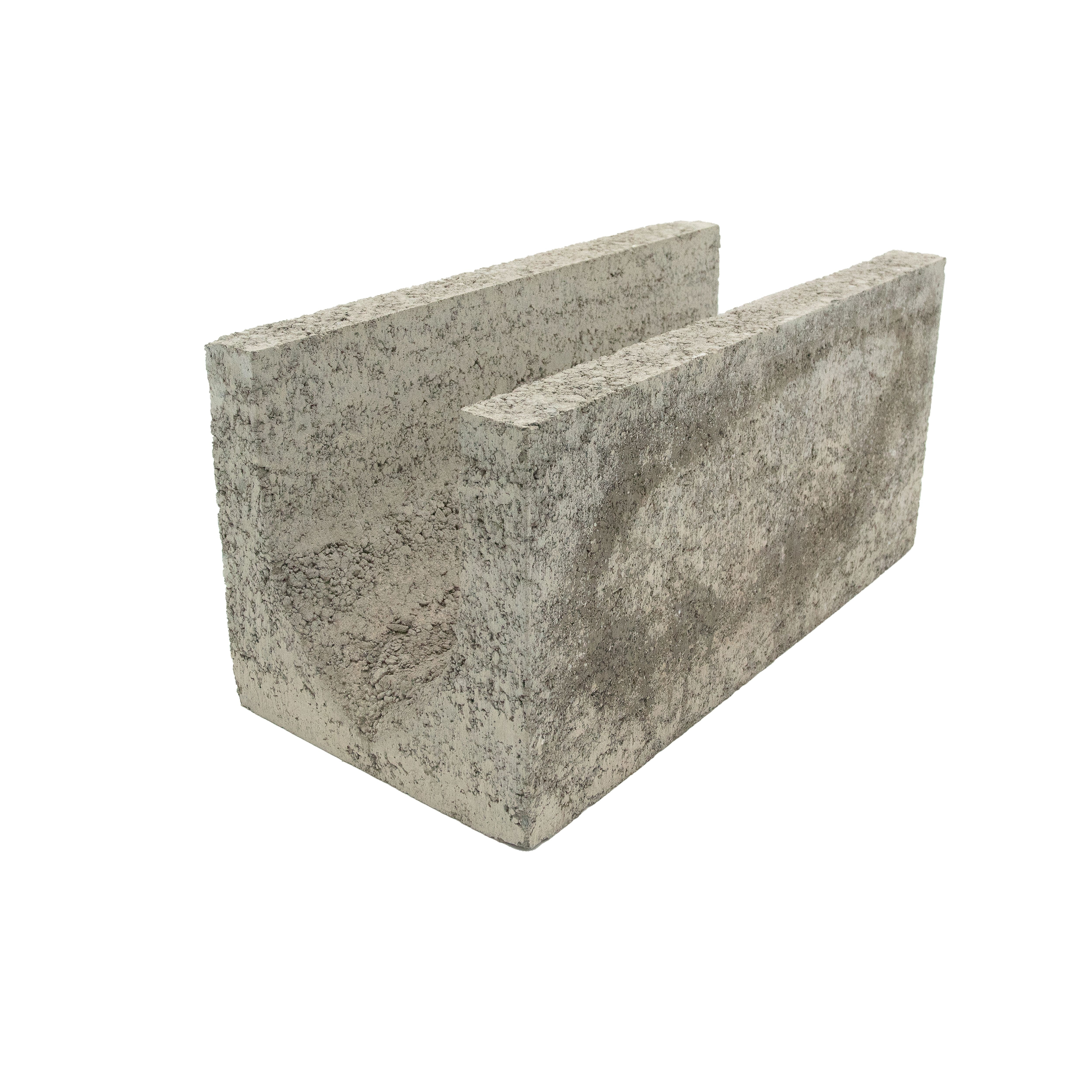 Kilsaran U-Block Common Texture Hollow concrete block (L)440mm (W)215mm ...