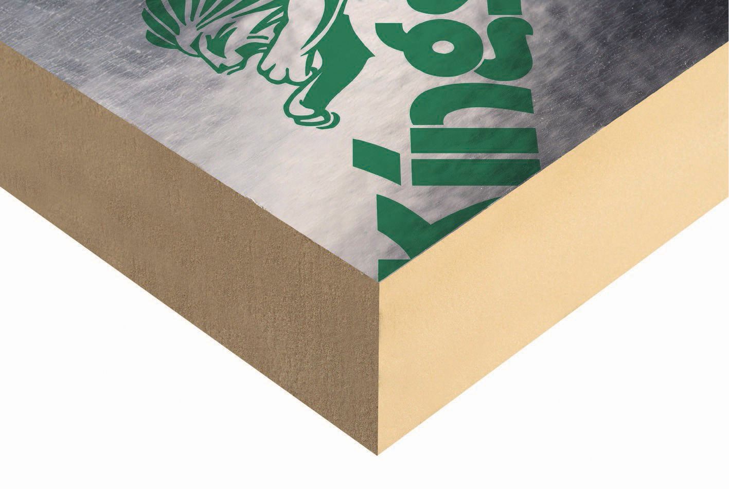 Kingspan TP100 Thermoset polyisocyanurate (PIR) 50mm Insulation board (L)2.4m (W)1.2m