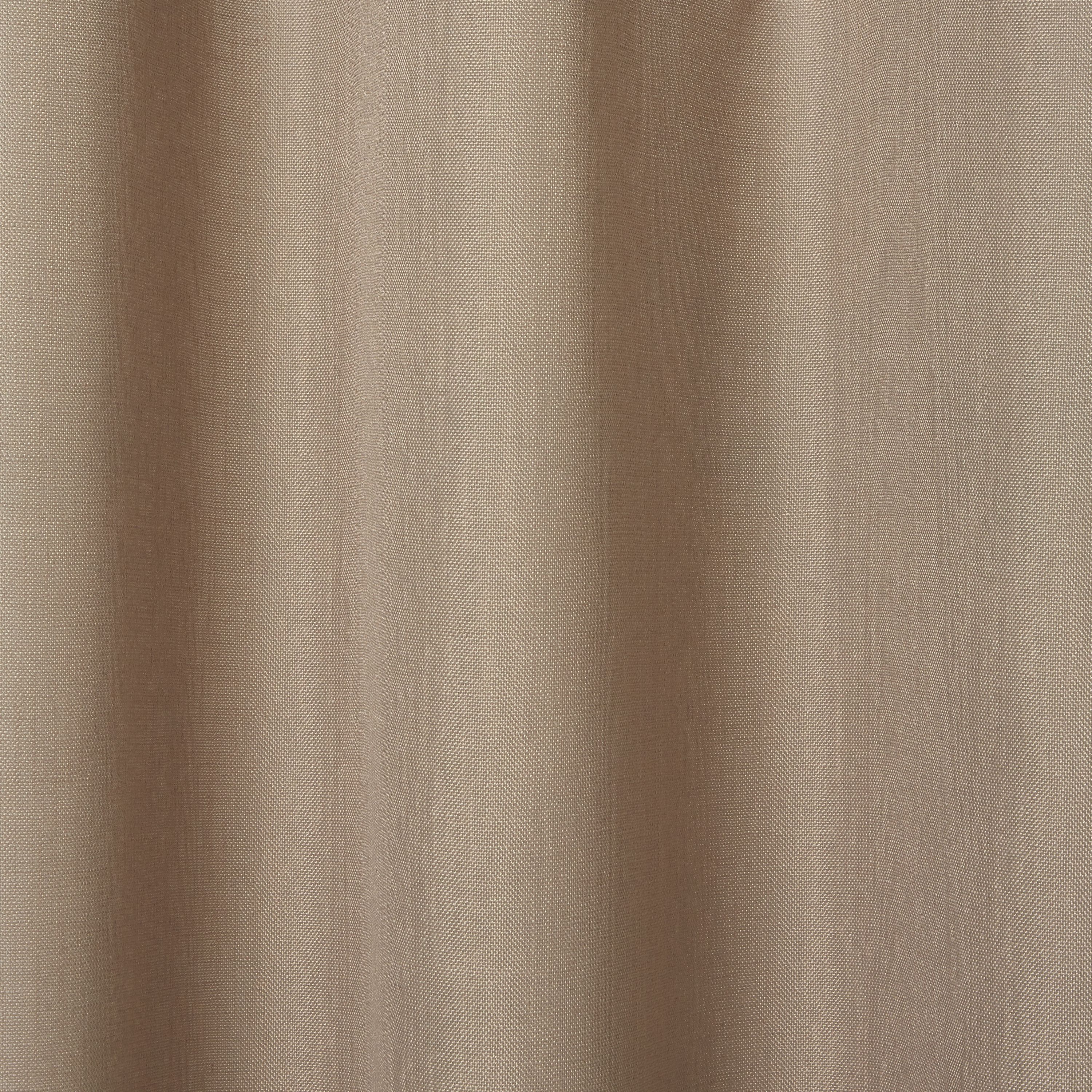 Kippens Beige Plain Unlined Eyelet Voile curtain (W)140cm (L)260cm, Single