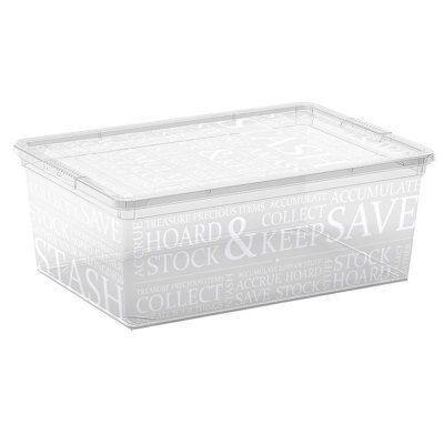 Kis Clear 10.5L Storage box & Integrated lid