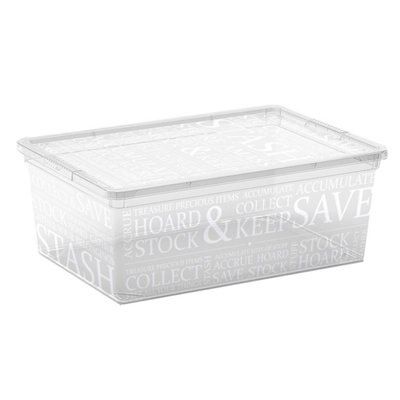 Kis Clear 18L Storage box & Integrated lid