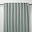Klama Blue grey Plain Unlined Pencil pleat Curtain (W)117cm (L)137cm, Single