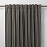 Klama Dark grey Plain Unlined Pencil pleat Curtain (W)167cm (L)228cm, Single