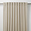 Klama Light brown Plain Unlined Pencil pleat Curtain (W)140cm (L)260cm, Single