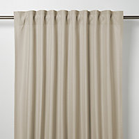 Klama Light brown Plain Unlined Pencil pleat Curtain (W)167cm (L)183cm, Single