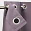 Klama Light purple Plain Blackout Eyelet Curtain (W)117cm (L)137cm, Single