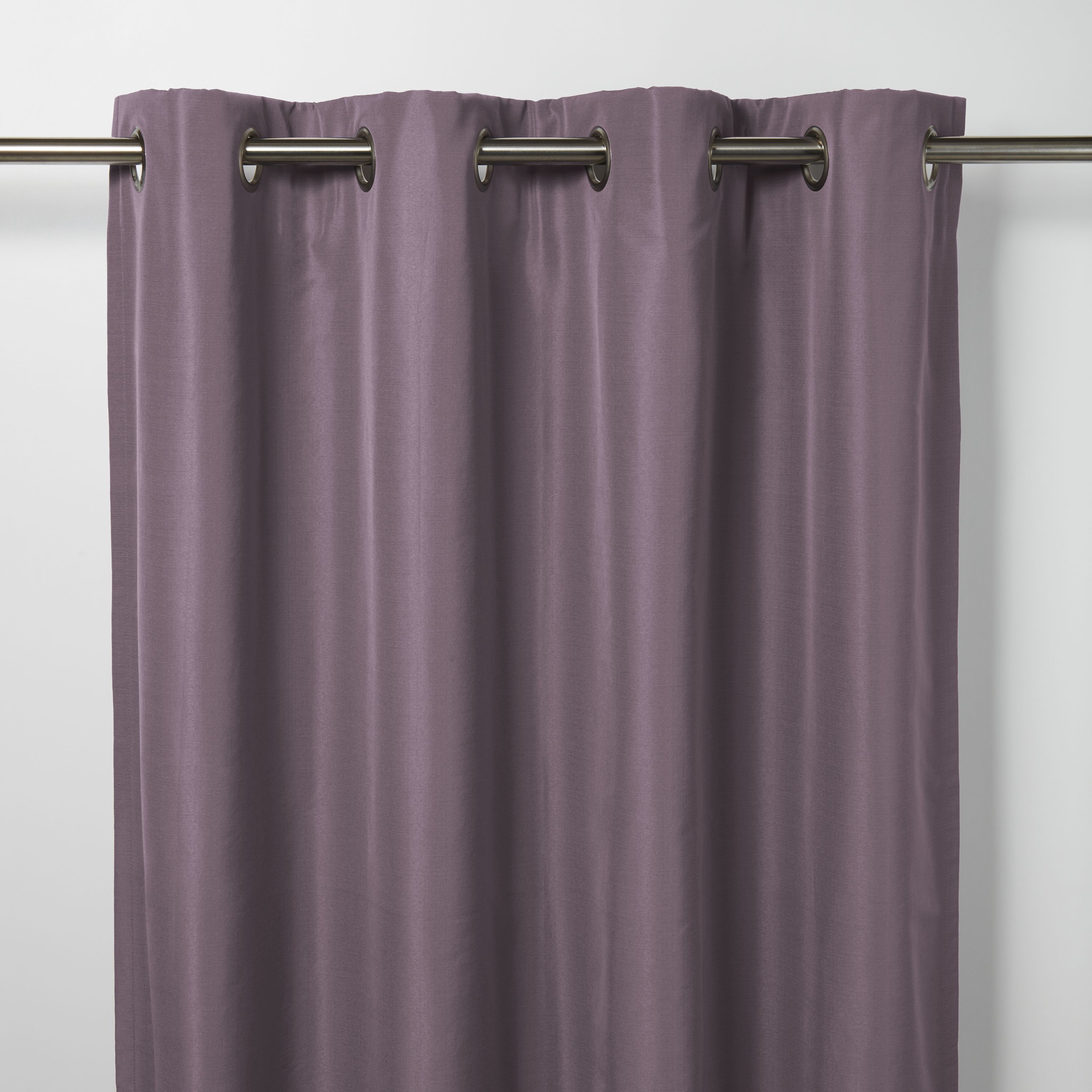 Klama Light purple Plain Blackout Eyelet Curtain (W)140cm (L)260cm, Single