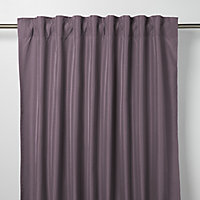 Klama Light purple Plain Unlined Pencil pleat Curtain (W)117cm (L)137cm, Single