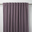 Klama Light purple Plain Unlined Pencil pleat Curtain (W)117cm (L)137cm, Single