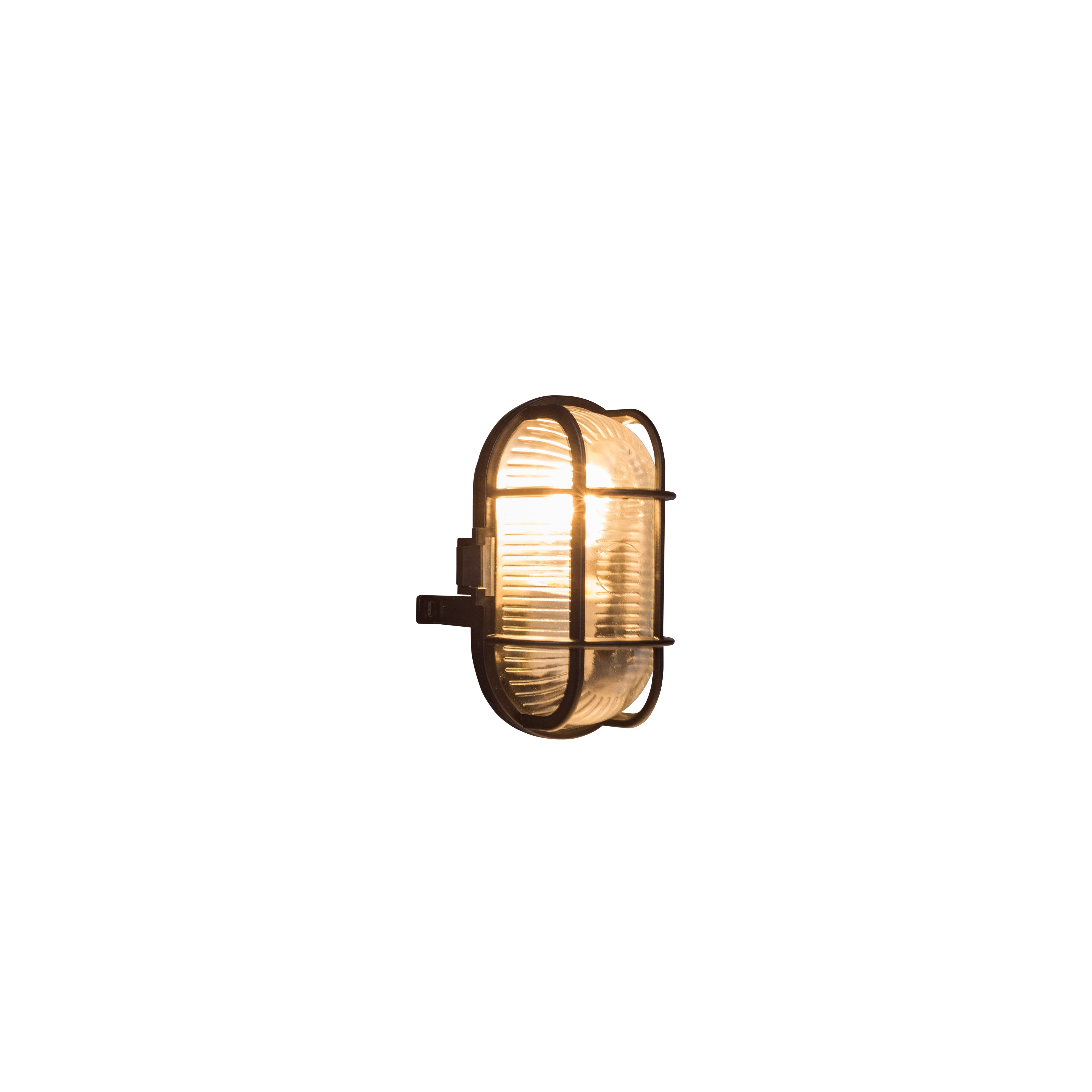 Klenova Black Wired Bulkhead light, Pack of 1