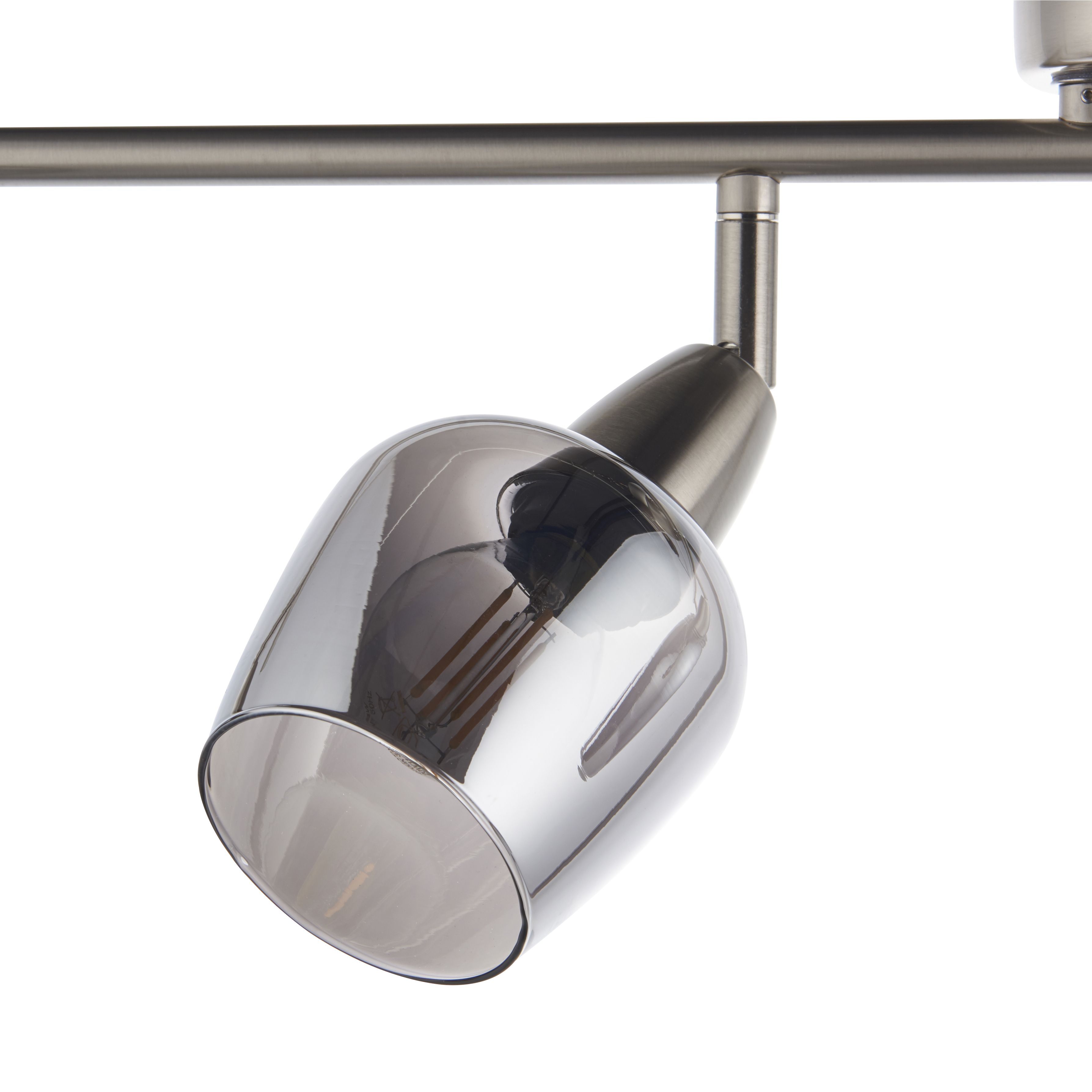 Kleo bar Silver Nickel effect 4 Light Spotlight bar