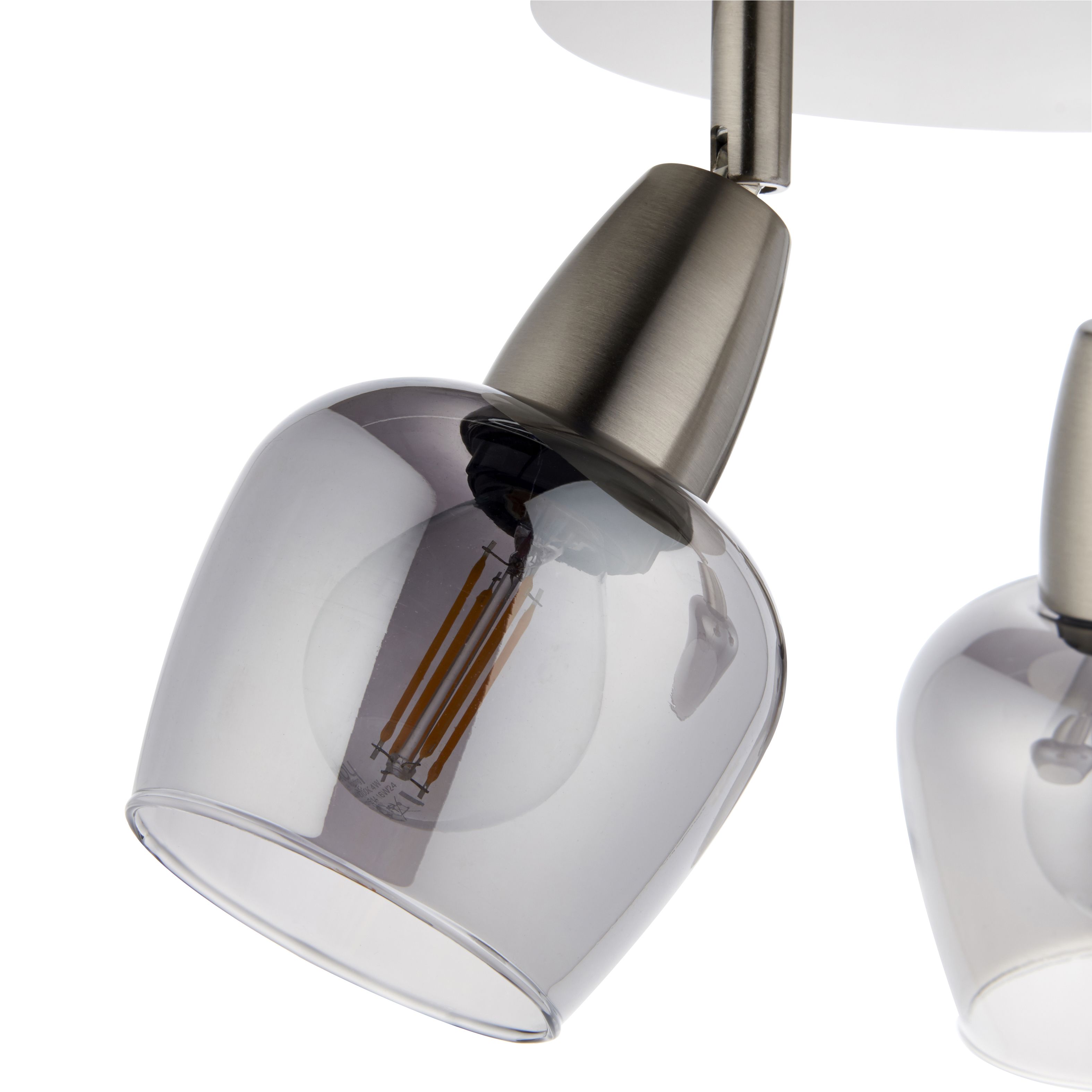 Kleo Silver Nickel effect 3 Light Spotlight