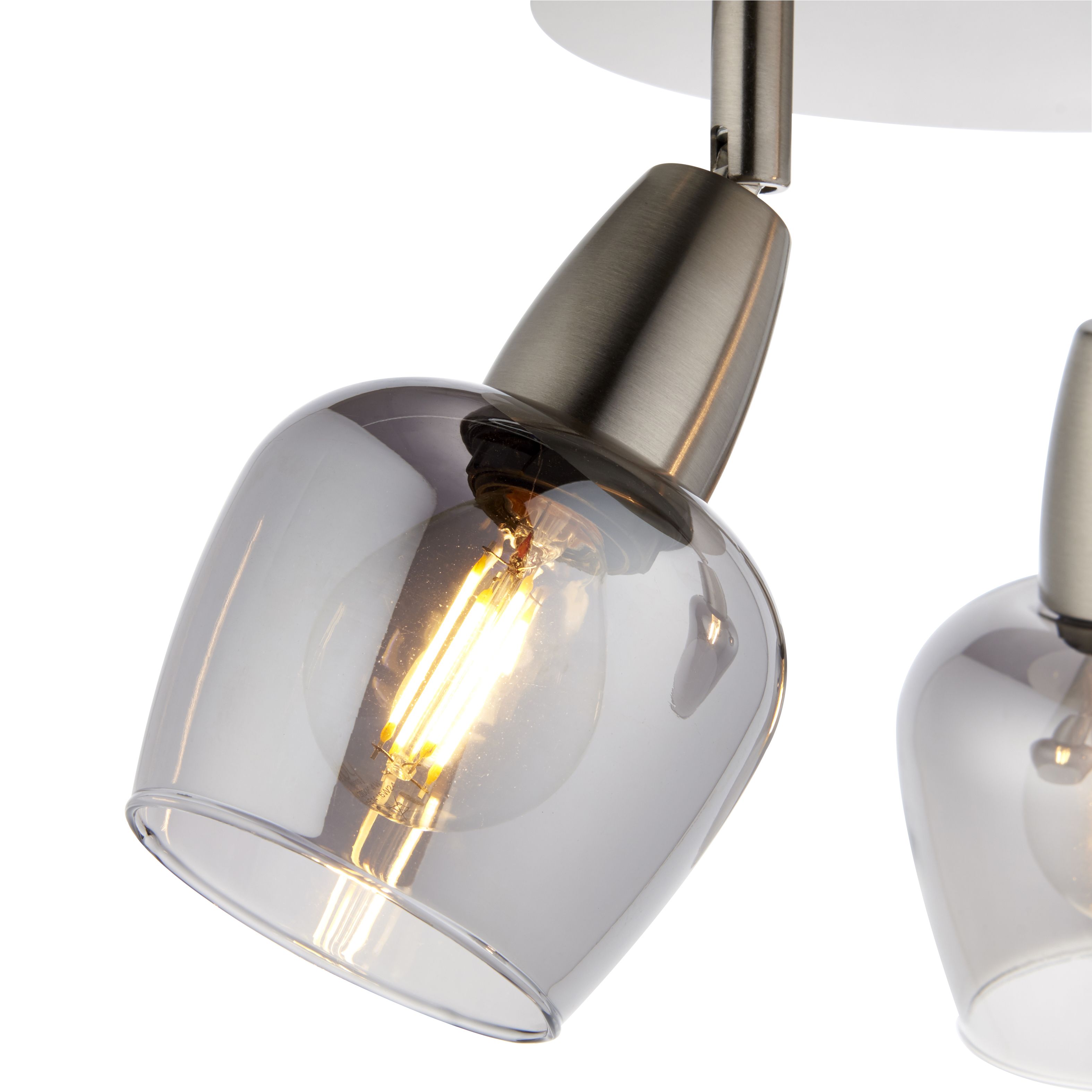 Kleo Silver Nickel effect 3 Light Spotlight