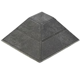 Klikstrom Angara Grey Composite Deck tile corner (L)20cm (W)20cm (T)45mm