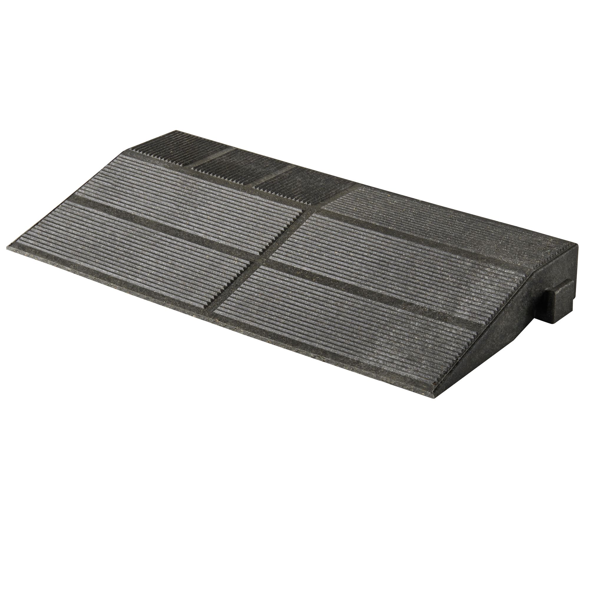 Klikstrom Angara Grey Composite Deck tile edge (L)40cm (W)20cm (T)45mm