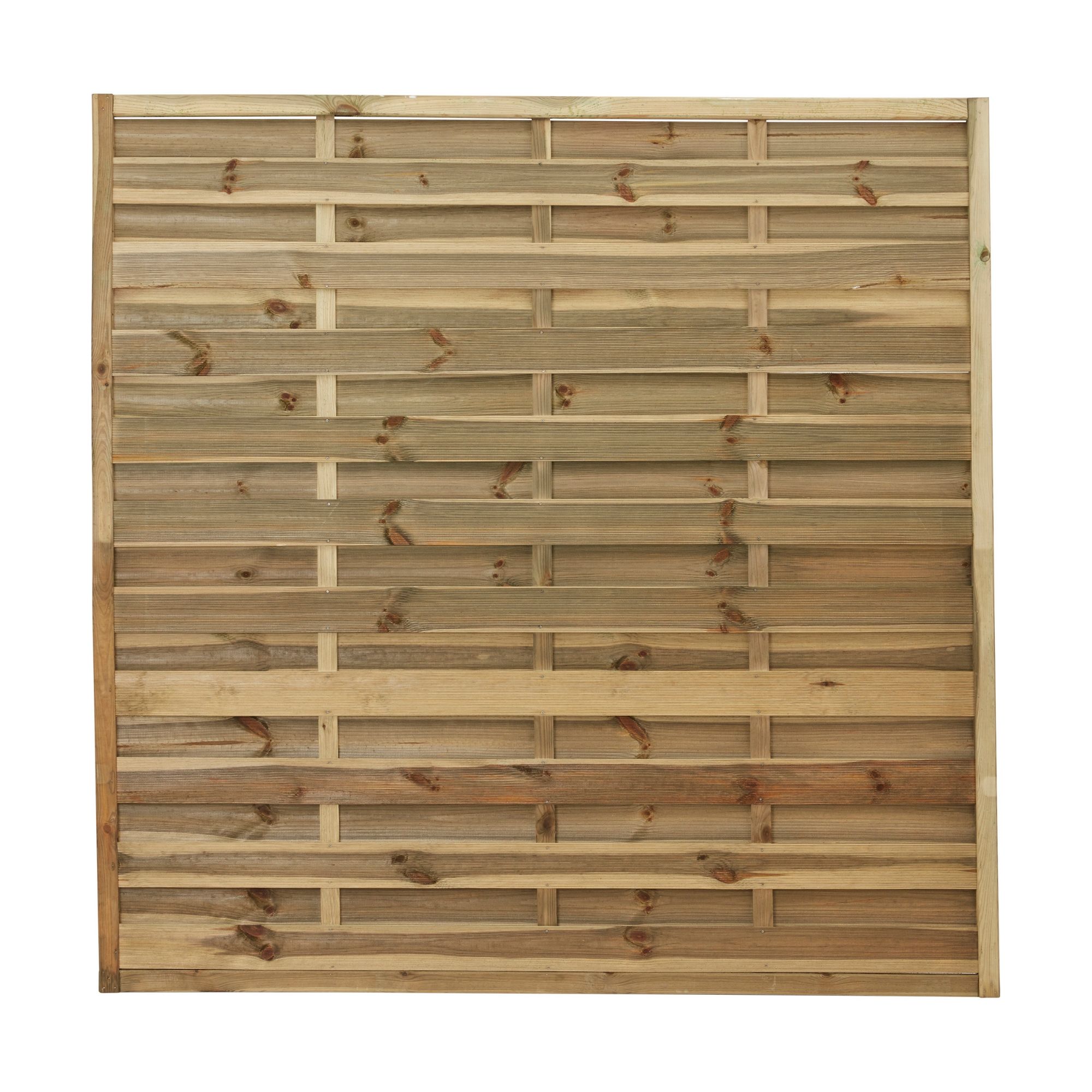 Klikstrom Douro Pressure treated Wooden Fence panel (W)1.8m (H)1.8m