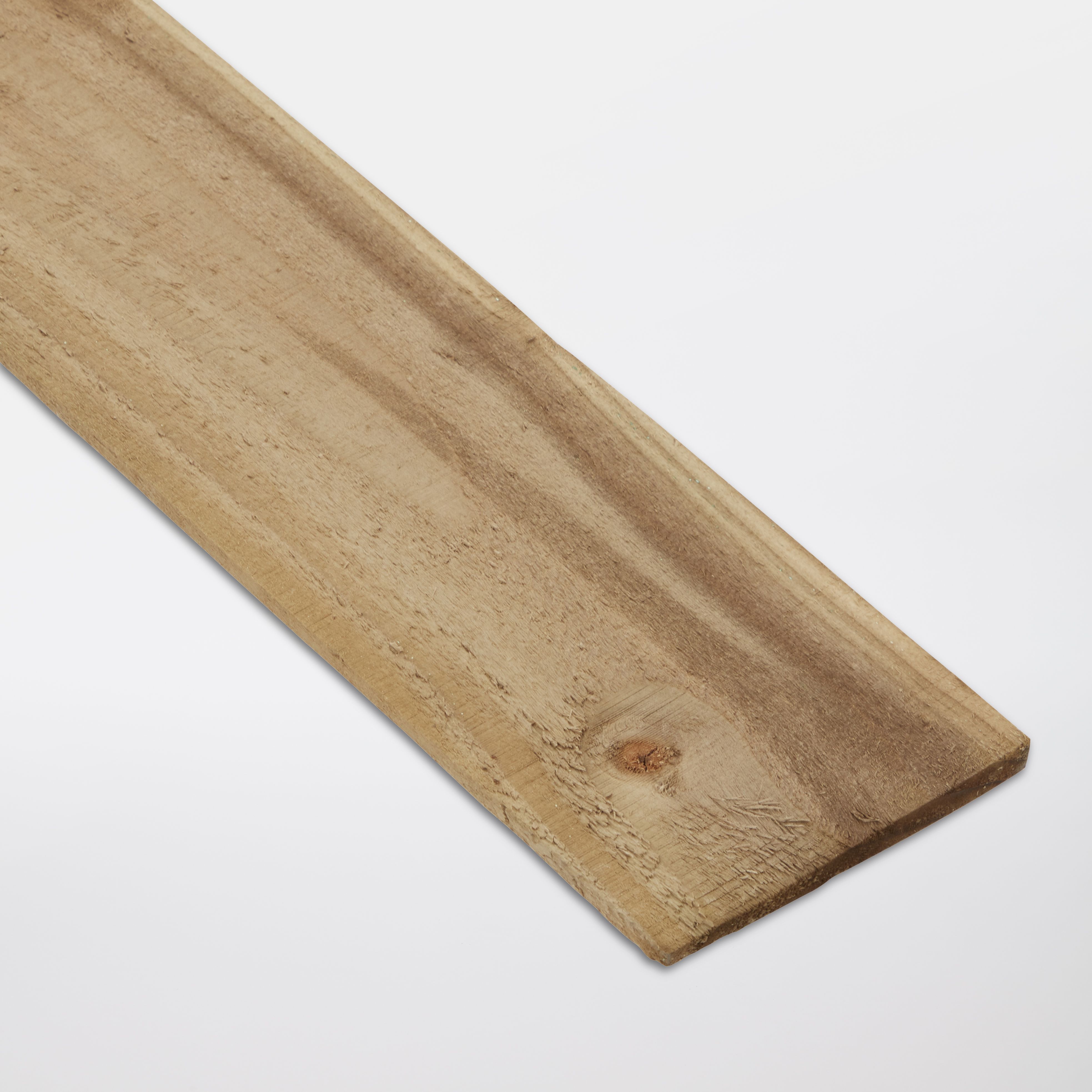 Klikstrom Green Timber Feather edge Fence board (L)2.4m (W)125mm (T)11mm, Pack of 8
