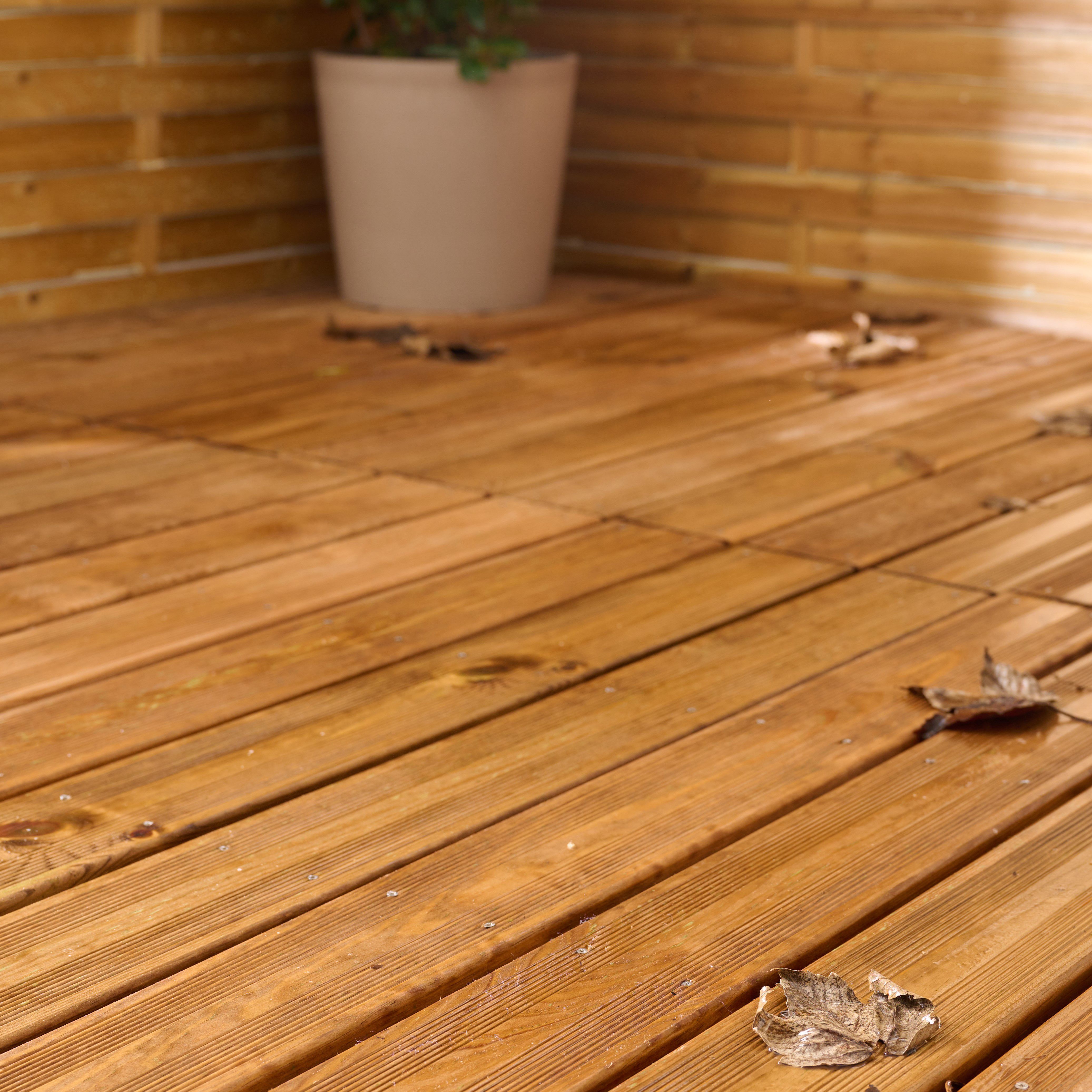 Klikstrom Halden Brown Deck tile (L)120cm (W)75cm (T)61mm