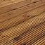 Klikstrom Lemhi Brown Pine Deck board (L)3.6m (W)144mm (T)27mm