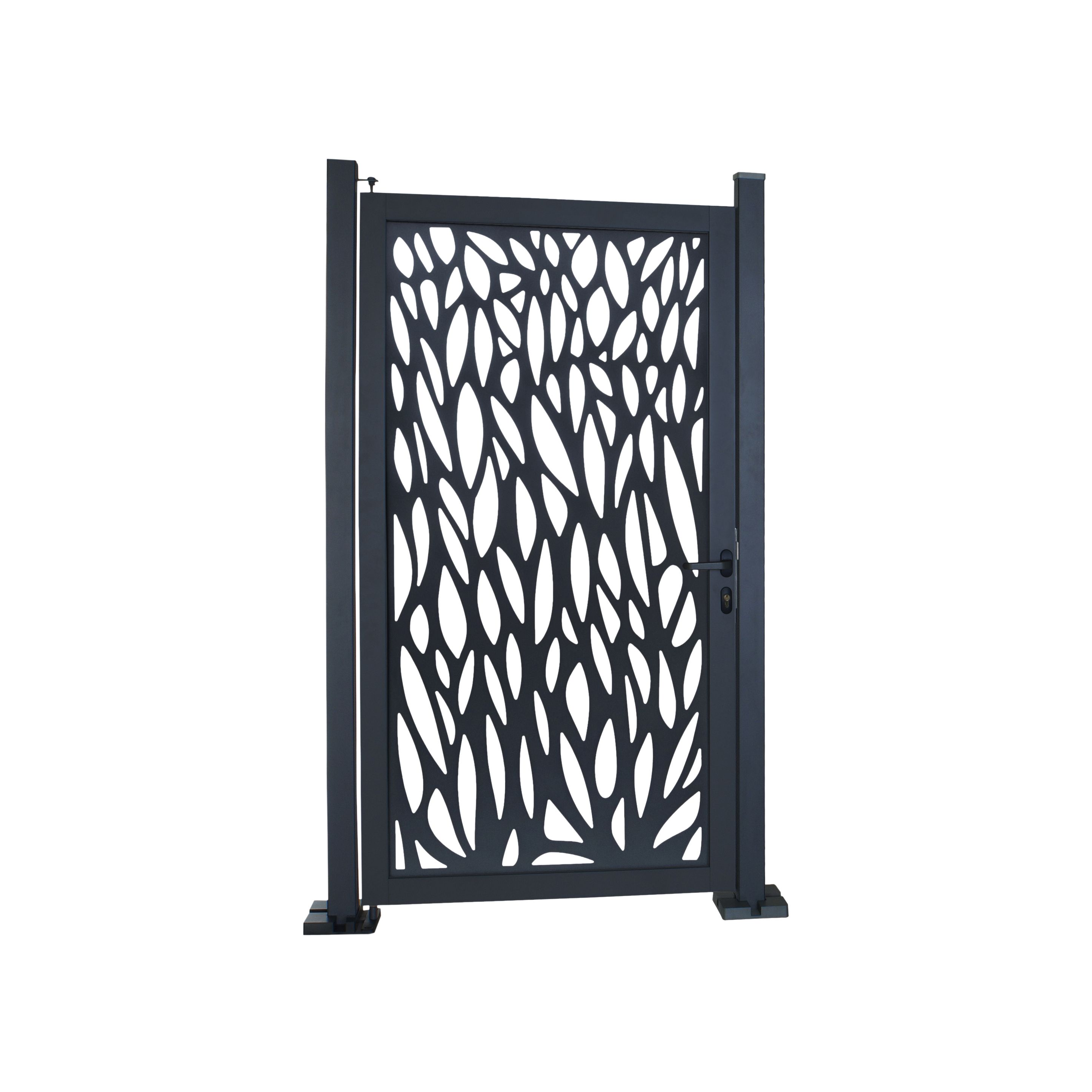 Klikstrom Neva Aluminium Leaf Gate, (H)1.7m (W)0.93m