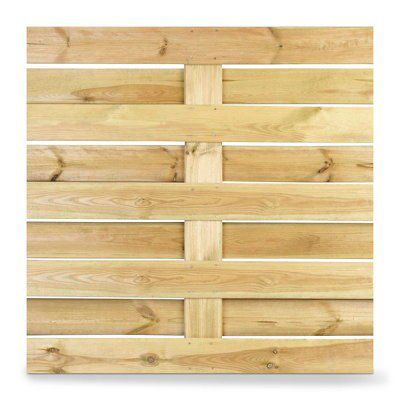 Klikstrom Neva Autoclave & pressure treated Pin Wooden Fence panel (W)1.8m (H)1.8m