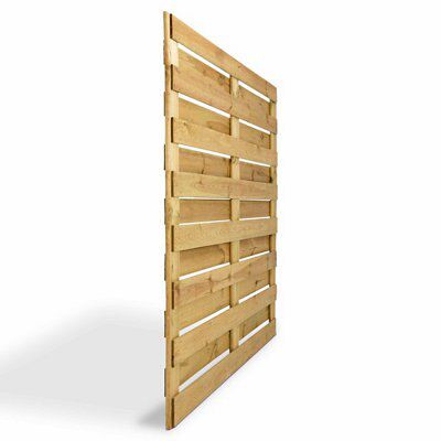 Klikstrom Neva Autoclave & pressure treated Pin Wooden Fence panel (W)1.8m (H)1.8m