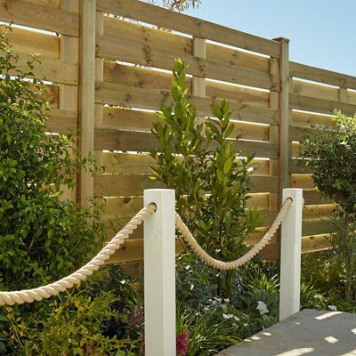 Klikstrom Neva Autoclave & pressure treated Pin Wooden Fence panel (W)1.8m (H)1.8m