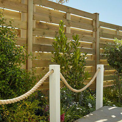 Klikstrom Neva Autoclave & pressure treated Pin Wooden Fence panel (W)1.8m (H)1.8m