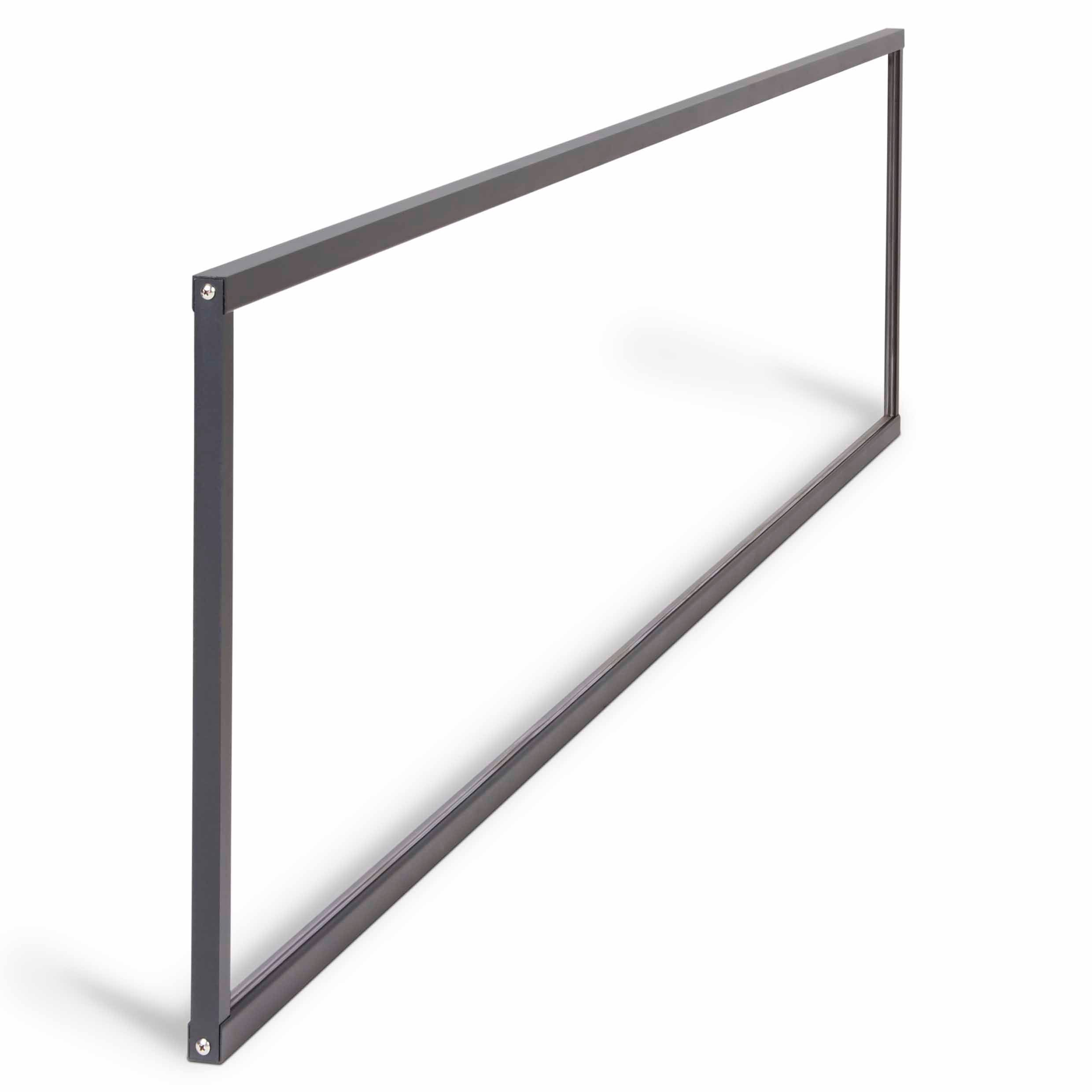 Klikstrom Neva Contemporary Untreated Transparent Metal 1/4 fence panel (W)1.79m (H)0.44m