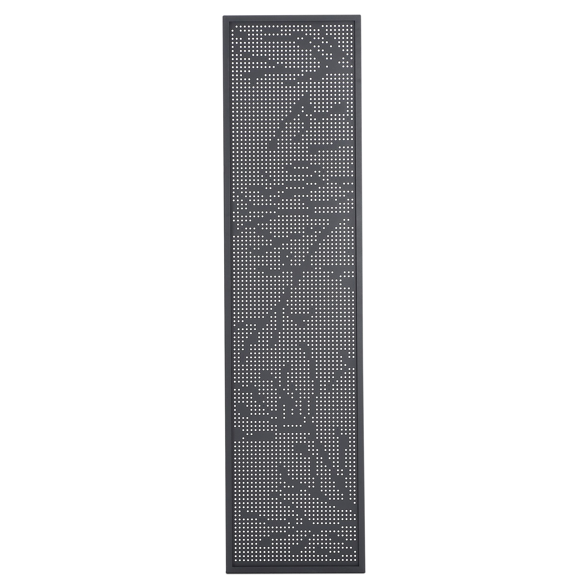 Klikstrom Neva Dark grey Metal 1/4 fence panel (W)0.44m (H)1.79m