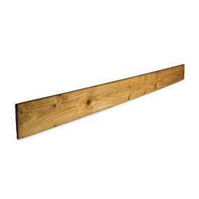 Klikstrom Pressure treated Green Timber Feather edge Fence board (L)1.8m (W)100mm (T)11mm, Pack of 10