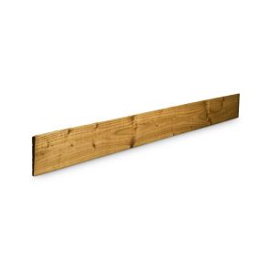Klikstrom Pressure treated Green Timber Feather edge Fence board (L)1.8m (W)125mm (T)11mm, Pack of 8