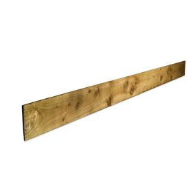 Klikstrom Pressure treated Green Timber Feather edge Fence board (L)2.4m (W)150mm (T)11mm, Pack of 6
