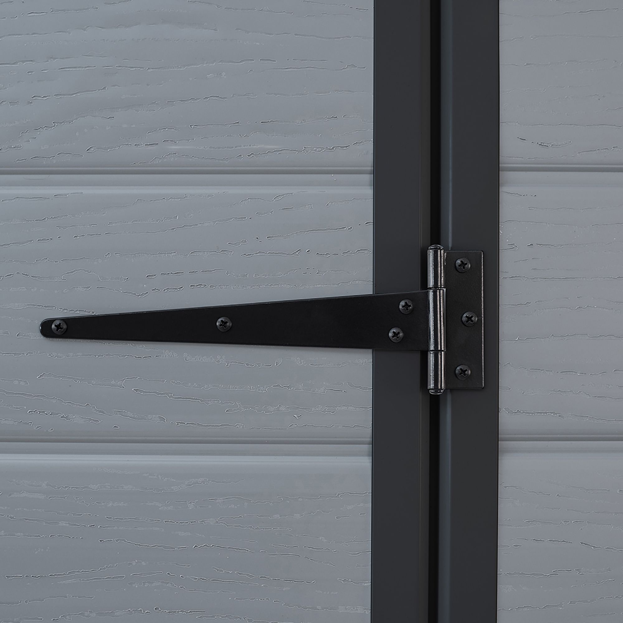 Klikstrom Senner 4x3 ft Apex Grey Resin Shed with floor (Windowless)