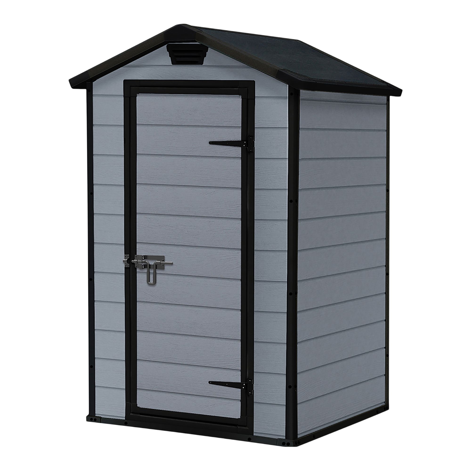 Klikstrom Senner 4x3 ft Apex Grey Shed with floor