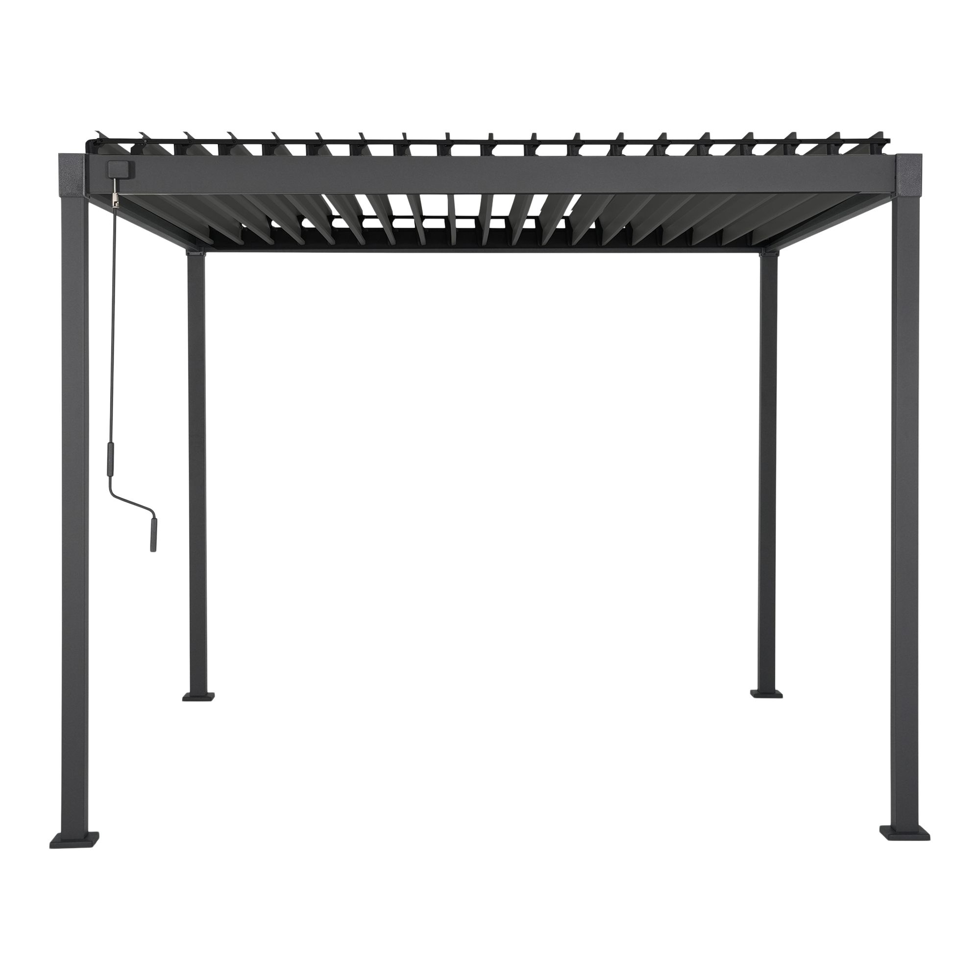 Klikstrom Tehuano Square Pergola, (W)3m x (D)3m x (H)2.4m