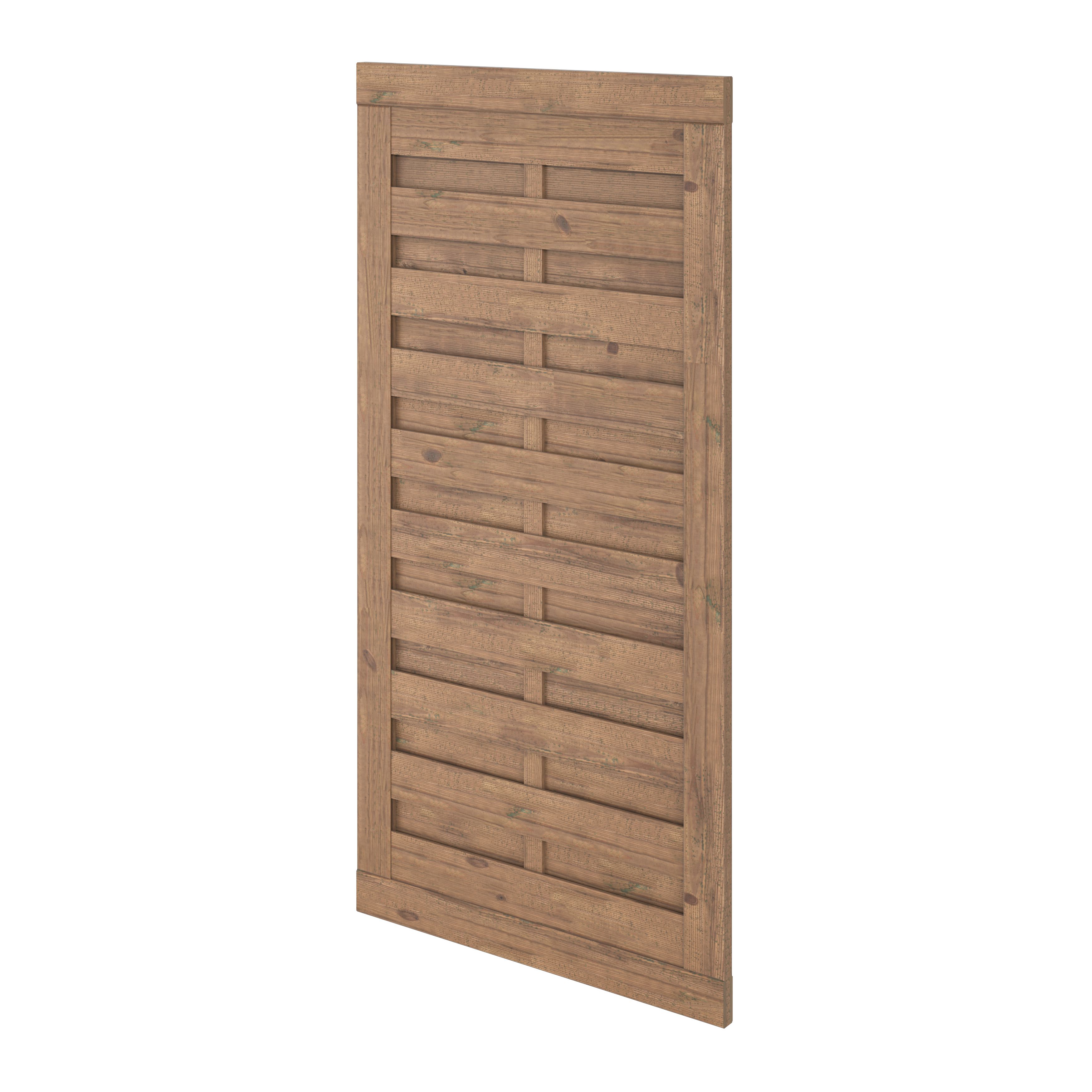 Klikstrom Tiama Pine Horizontal slats Gate, (H)1.8m (W)0.9m